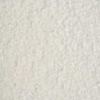 Poltrona decorativa imbottita in velluto Teddy con gambe in noce