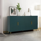 TV Stand with Antique Handles Storage and Adjustable Shelves