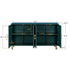 TV Stand with Antique Handles Storage and Adjustable Shelves