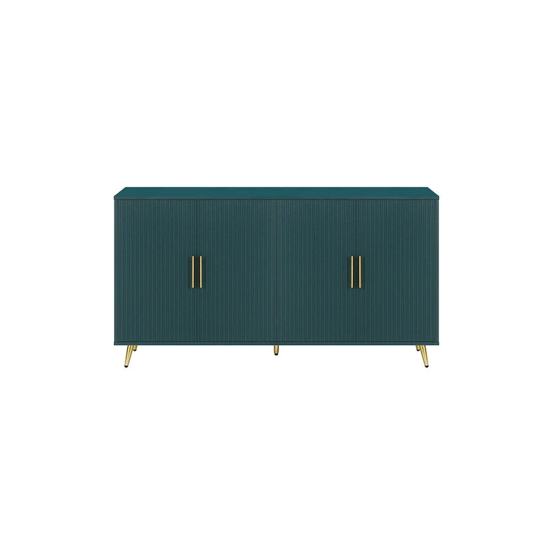 TV Stand with Antique Handles Storage and Adjustable Shelves