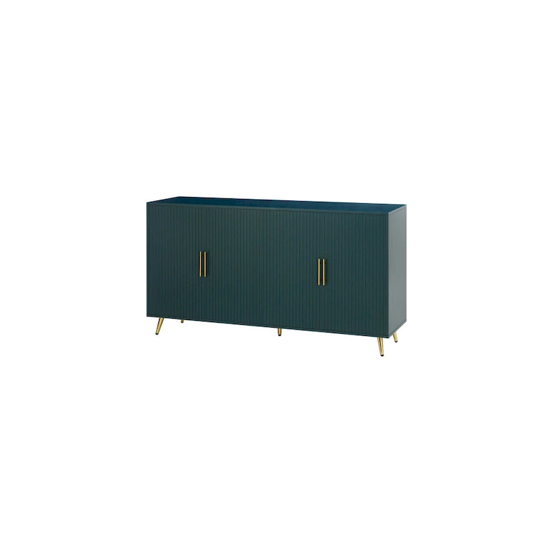 TV Stand with Antique Handles Storage and Adjustable Shelves