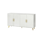 TV Stand with Antique Handles Storage and Adjustable Shelves
