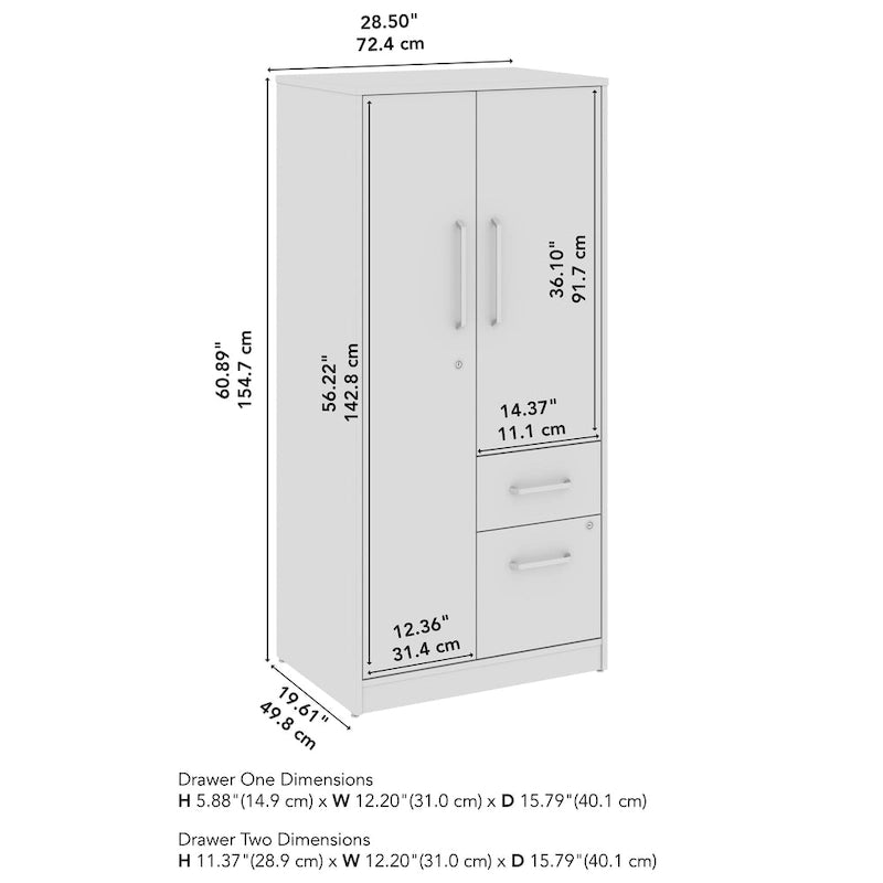 Wardrobe Cabinet with Drawers
