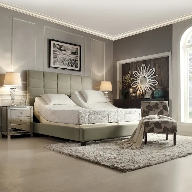 Mirrored Three-Drawer Accent Table with Crystal Handles