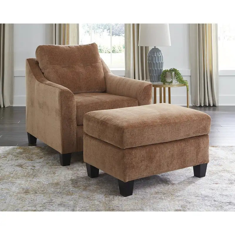 Urban Mid-Century Upholstered Ottoman