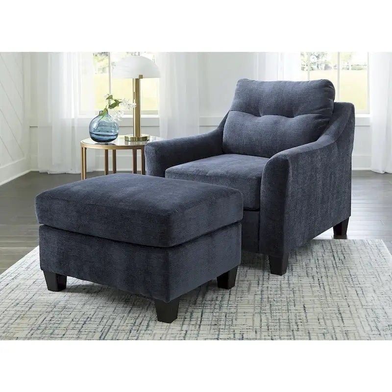 Urban Mid-Century Upholstered Ottoman