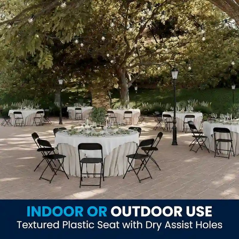 Plastic Folding Chair - 650LB Weight Capacity - Event Chair