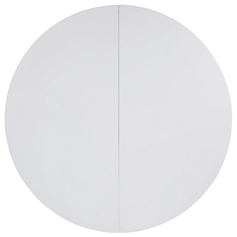 Round Bi-Fold Plastic Folding Table with Carrying Handle