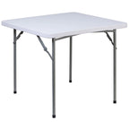 Table pliante carrée en plastique de qualité commerciale, type table de jeu