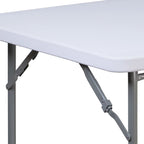 Table pliante carrée en plastique de qualité commerciale, type table de jeu