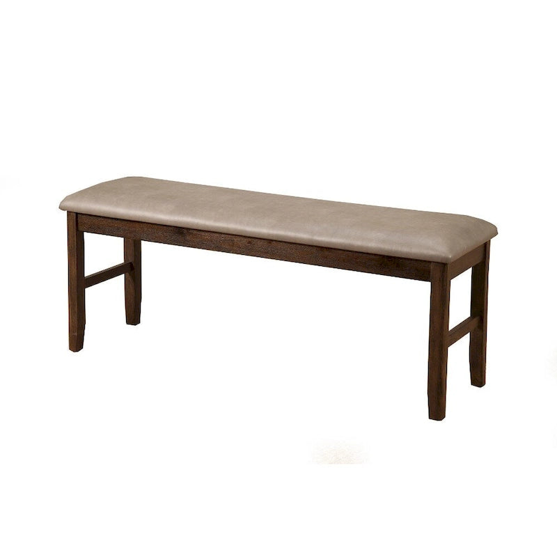 Padded Dining Bench Rubberwood and Acacia with MDF