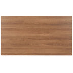 Table basse en placage de bois avec bord en cascade