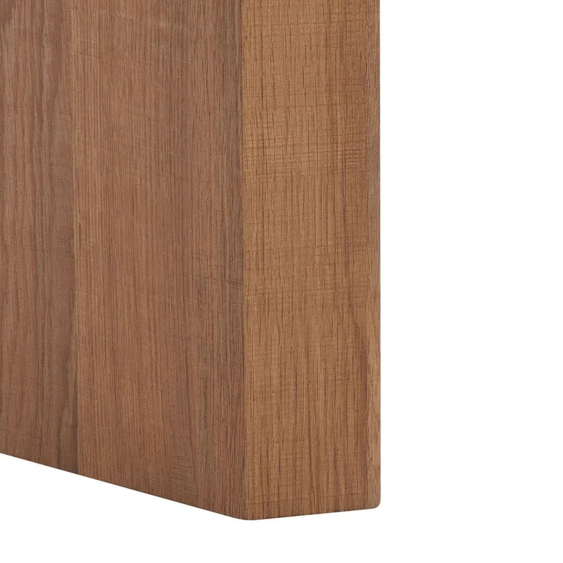 Wood Veneer Waterfall Edge Coffee Table