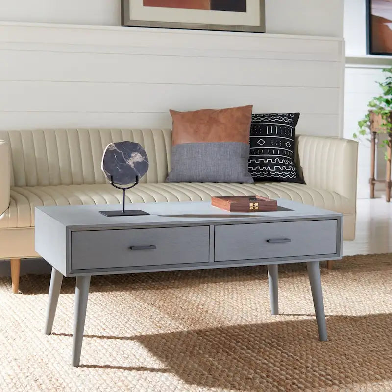 Mid-Century Two-Drawer Coffee Table