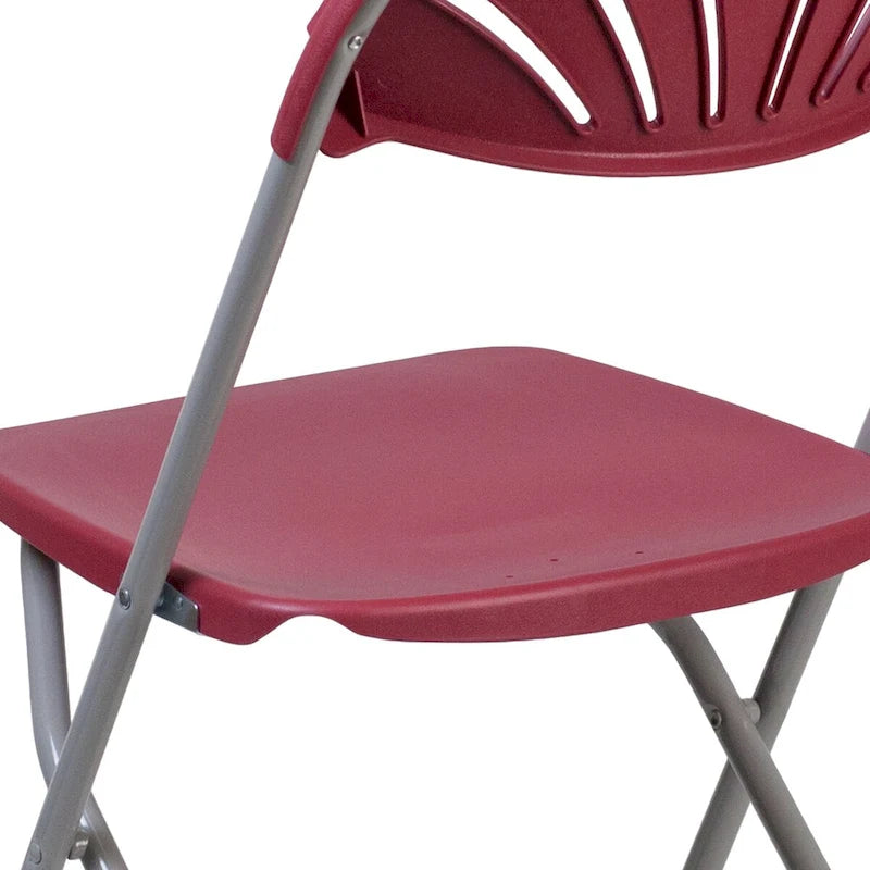 Plastic Fan Back Folding Chair 650 lb Capacity