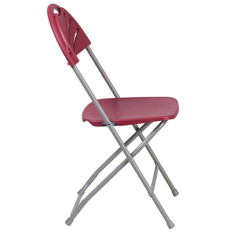Plastic Fan Back Folding Chair 650 lb Capacity