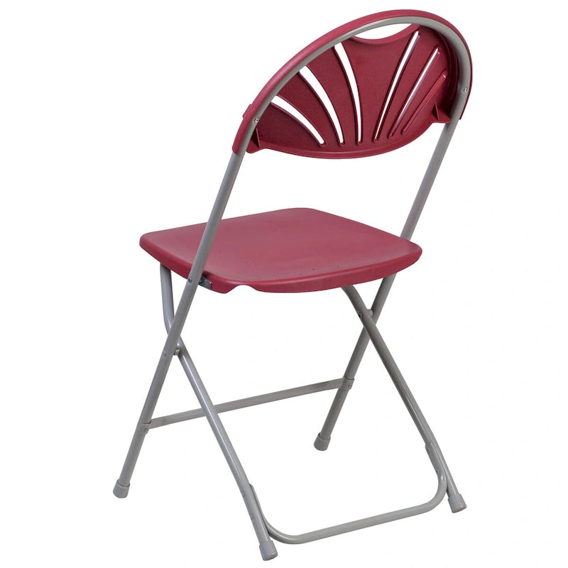 Plastic Fan Back Folding Chair 650 lb Capacity