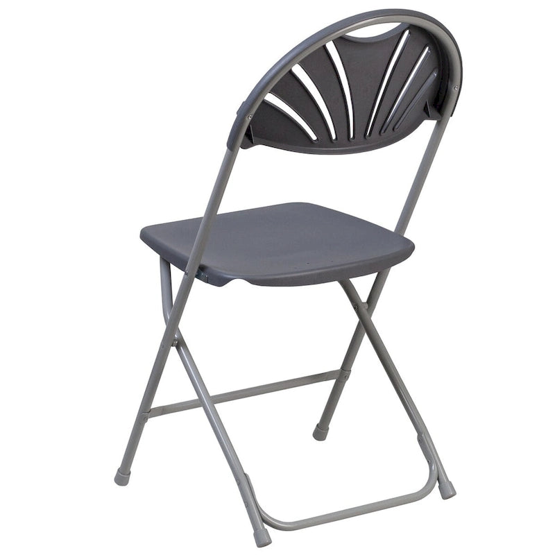 Plastic Fan Back Folding Chair 650 lb Capacity
