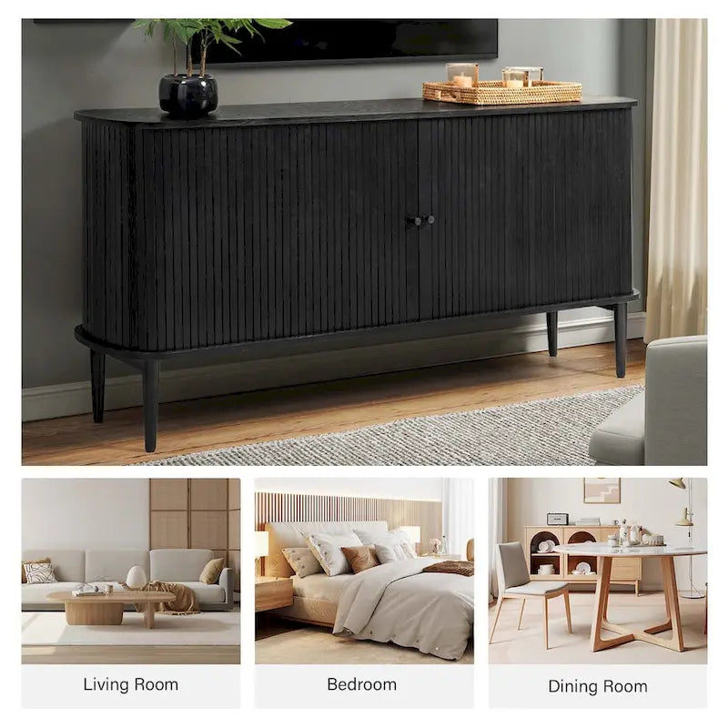 Sideboard with Sliding Door and Adjustable Shelf
