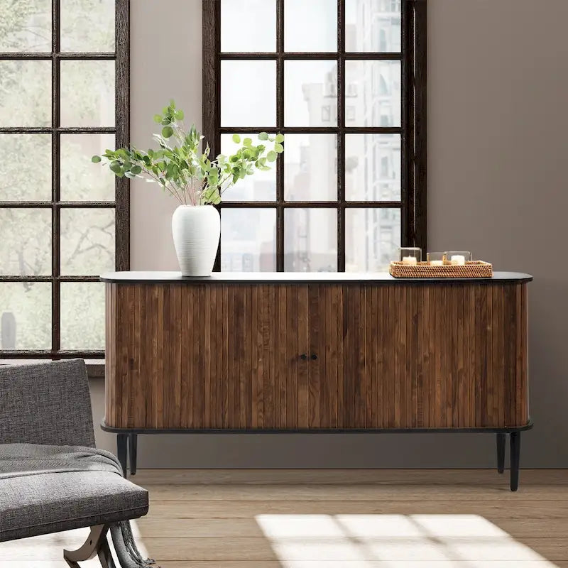 Sideboard with Sliding Door and Adjustable Shelf
