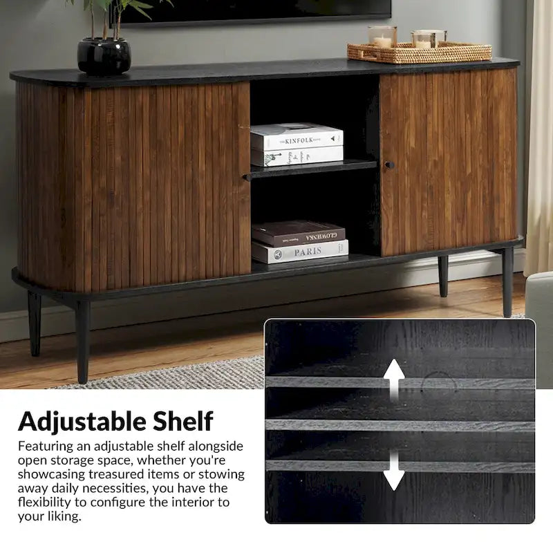 Sideboard with Sliding Door and Adjustable Shelf