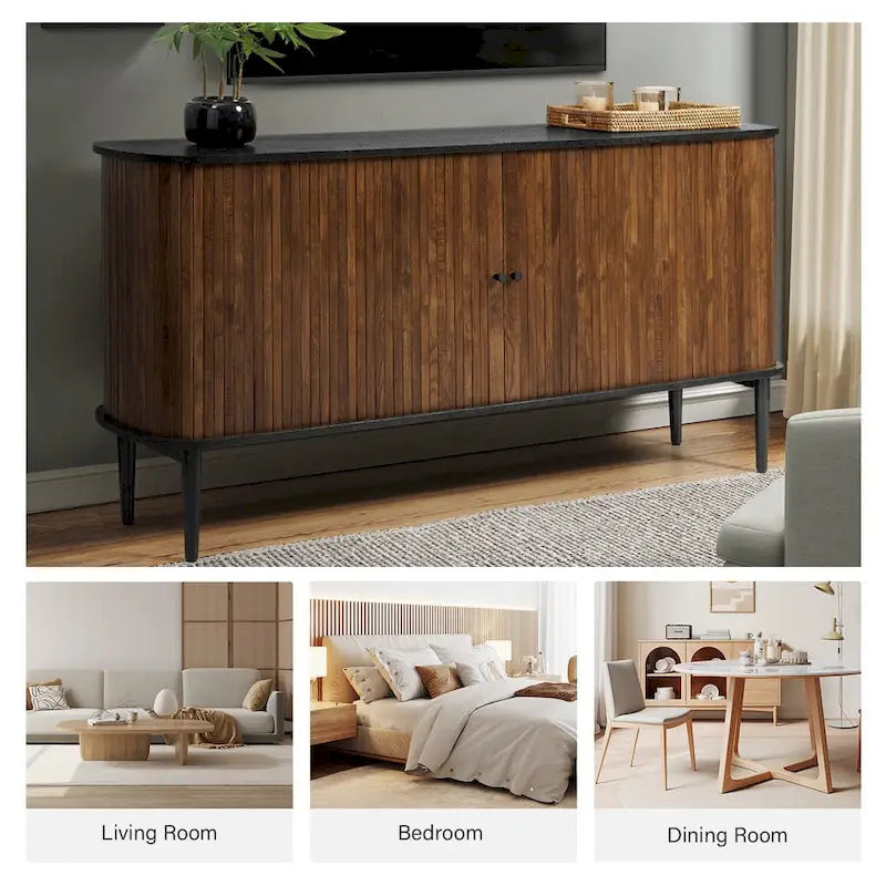 Sideboard with Sliding Door and Adjustable Shelf