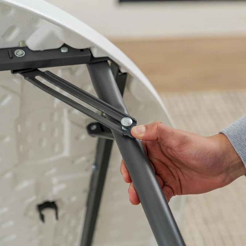 Round Folding Table Indoor Outdoor HDPE Top Powder-Coated Steel